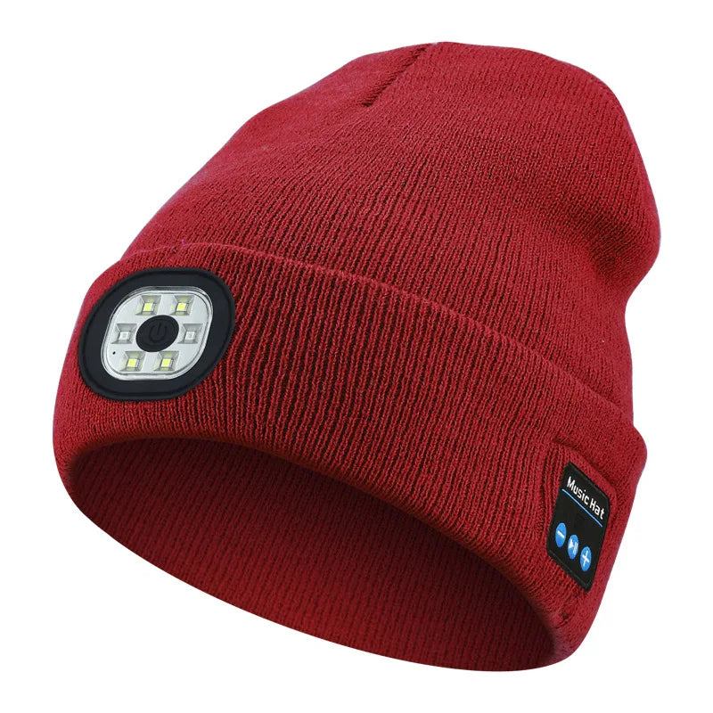POLRZA™ Bluetooth LED Beanie Cap