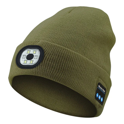 POLRZA™ Bluetooth LED Beanie Cap
